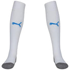 Puma Liga Socks Core in White/Electric Blue Lemonade