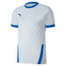 Puma Goal Shirt in White/Electric Blue Lemonade