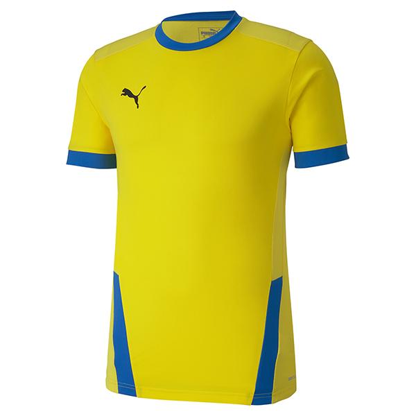 Puma Goal Shirt in Cyber Yellow/Electric Blue Lemonade
