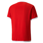 back of Puma Team Liga 25 Short Sleeve Shirt in red