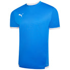 Puma Team Liga 25 Short Sleeve Shirt in electric blue lemonade