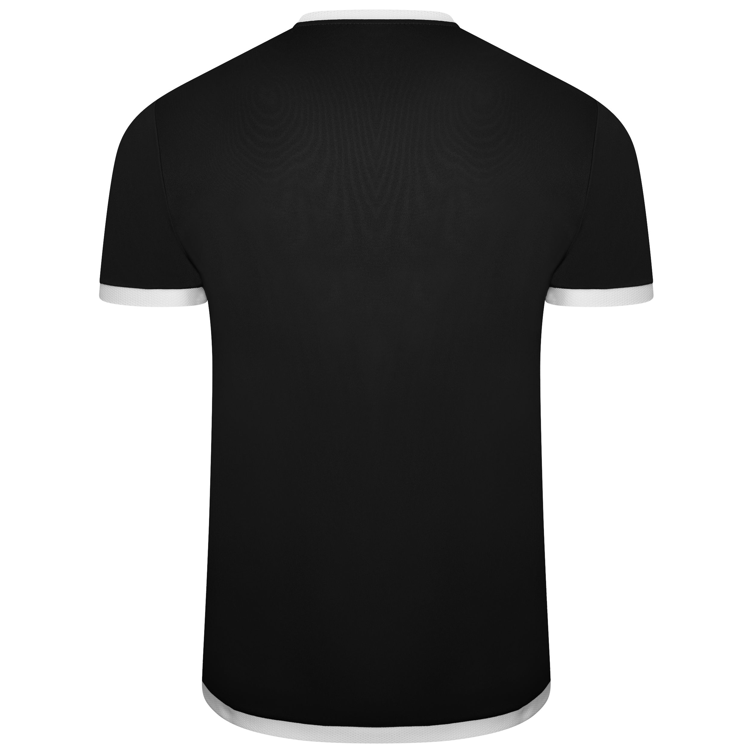 back of Puma Team Liga 25 Short Sleeve Shirt in black