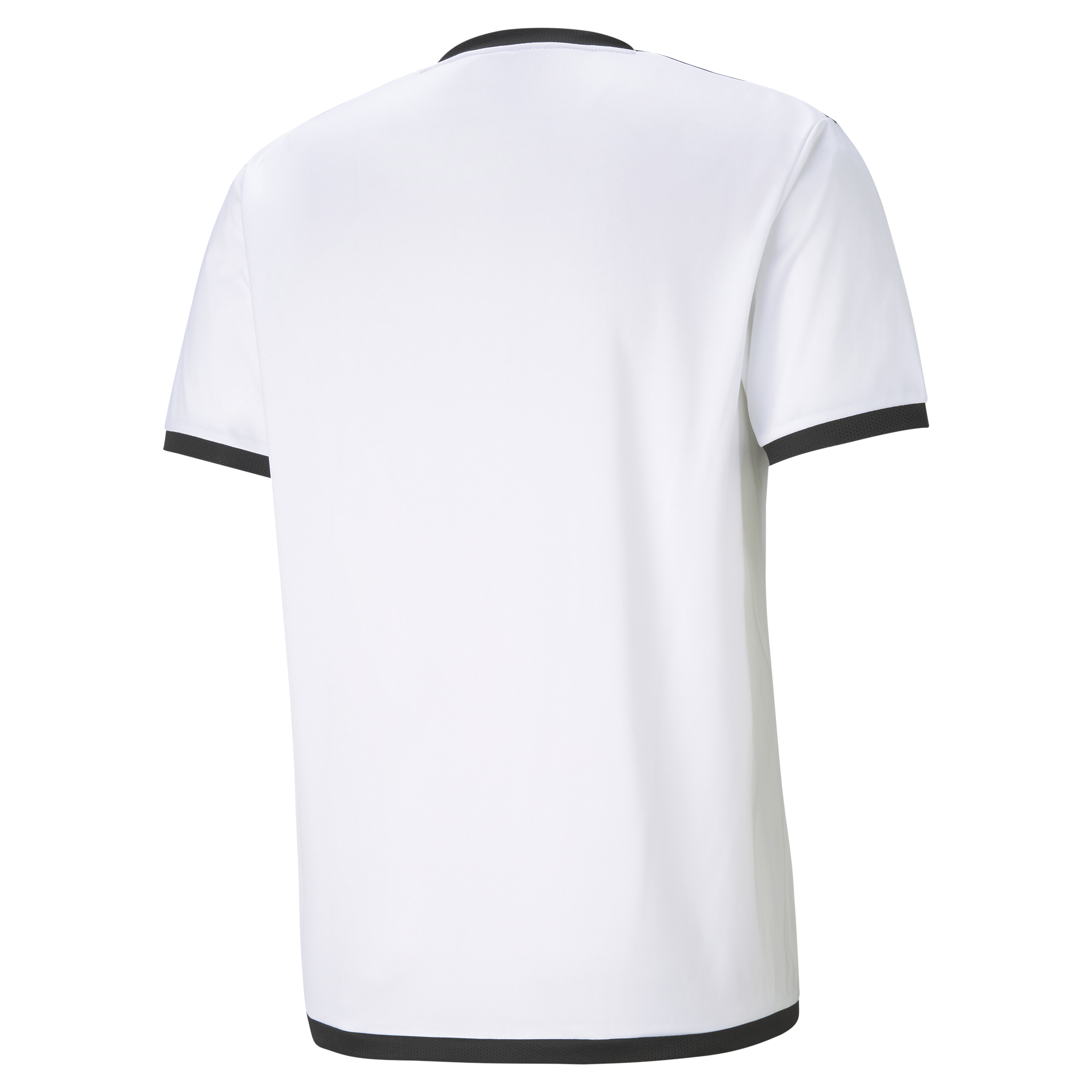 back of Puma Team Liga 25 Short Sleeve Shirt in white