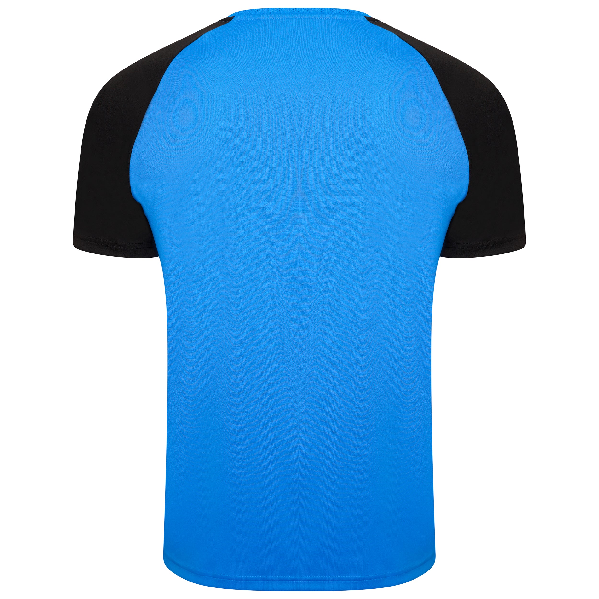 back of Puma Team Liga Pacer Short Sleeve Shirt in electric blue lemonade