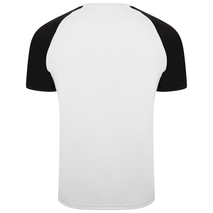back of Puma Team Liga Pacer Short Sleeve Shirt in white