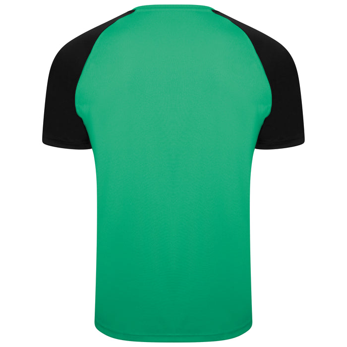 back of Puma Team Liga Pacer Short Sleeve Shirt in pepper green