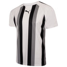 Puma Team Liga Striped Short Sleeve Shirt in white and black
