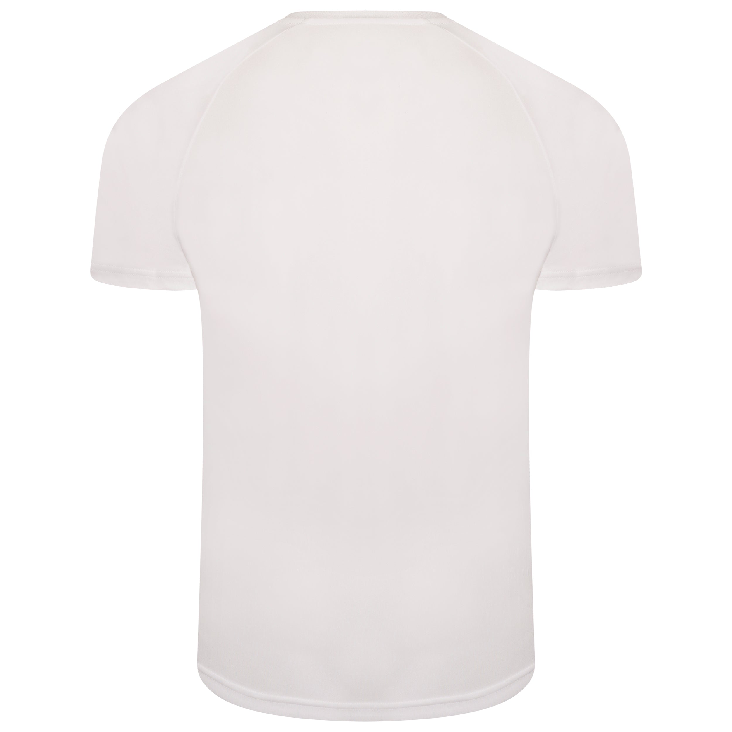 back of Puma Team Liga Striped Short Sleeve Shirt in white and black