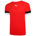 Puma Team Rise Short Sleeve Shirt in Red/Black/White