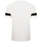 Puma Team Rise Short Sleeve Shirt in White-Black-White