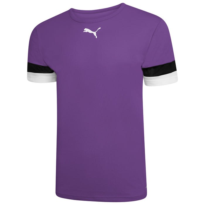 Puma Team Rise Short Sleeve Shirt in Prism Violet/Black/White