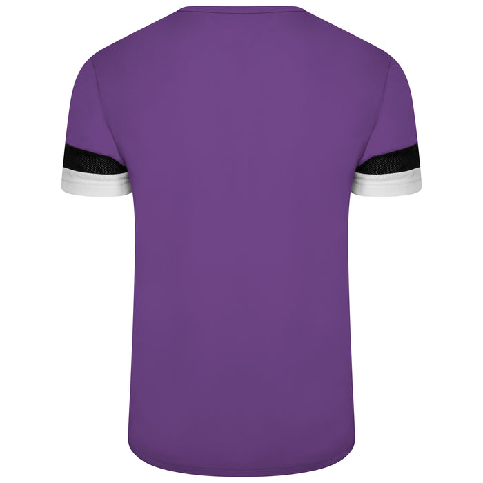 Puma Team Rise Short Sleeve Shirt in Prism Violet/Black/White