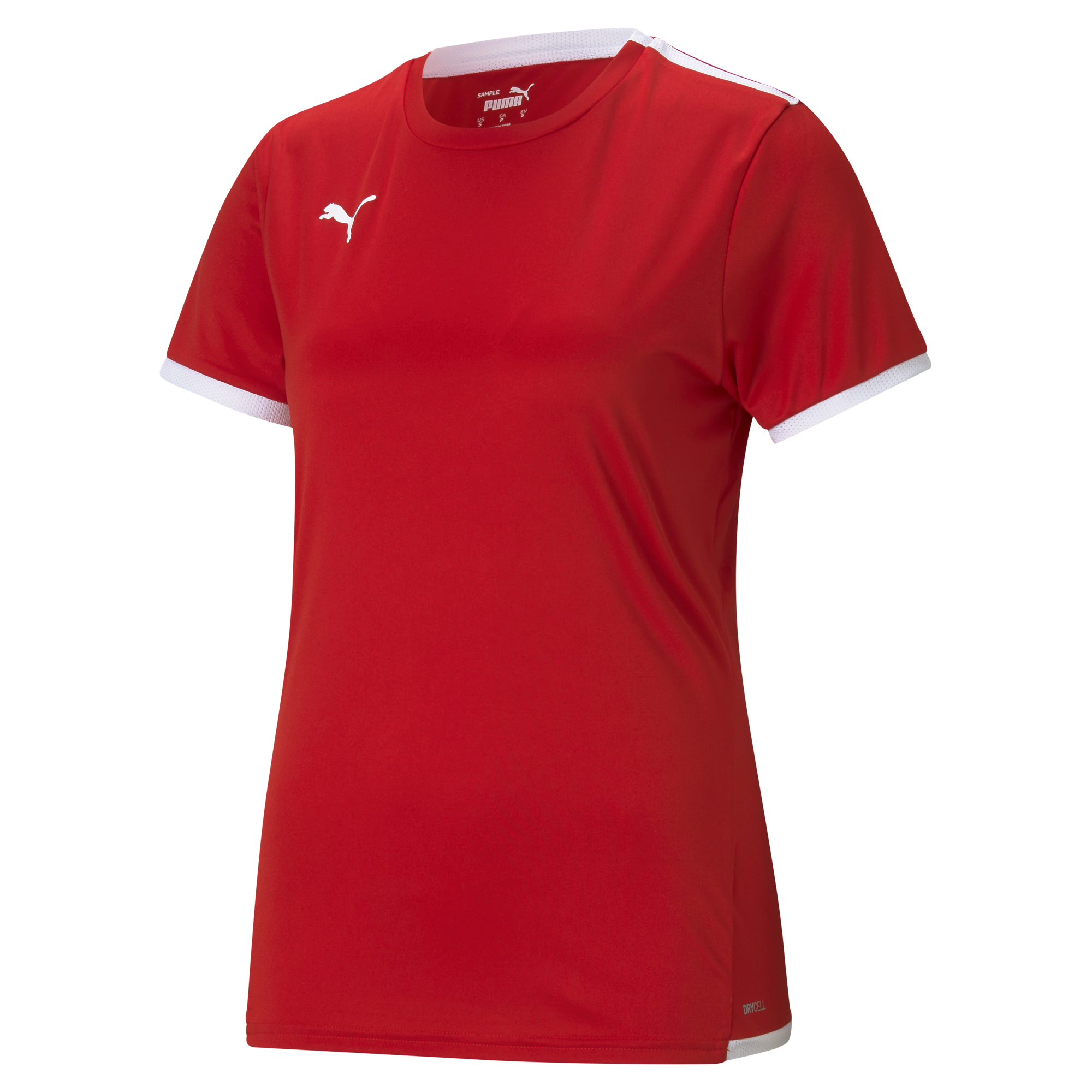 Puma Team Liga 25 Short Sleeve Shirt Womens in red