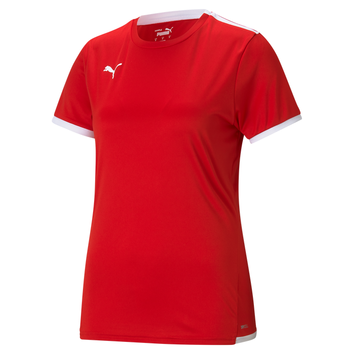 Puma Team Liga 25 Short Sleeve Shirt Womens in red