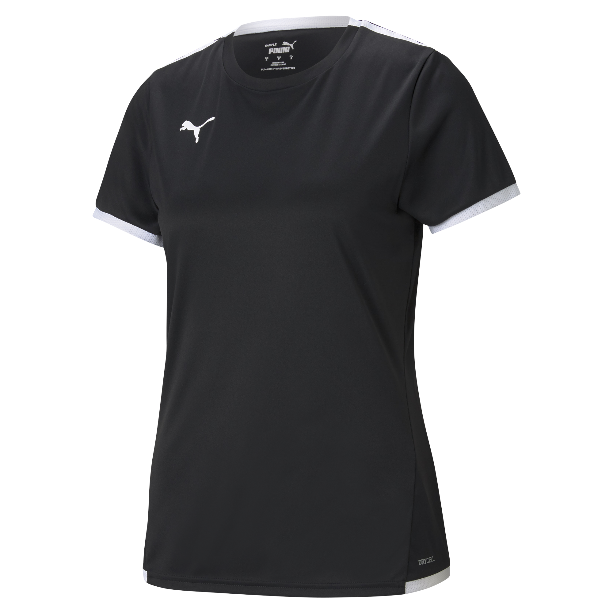 Puma Team Liga 25 Short Sleeve Shirt Womens in black