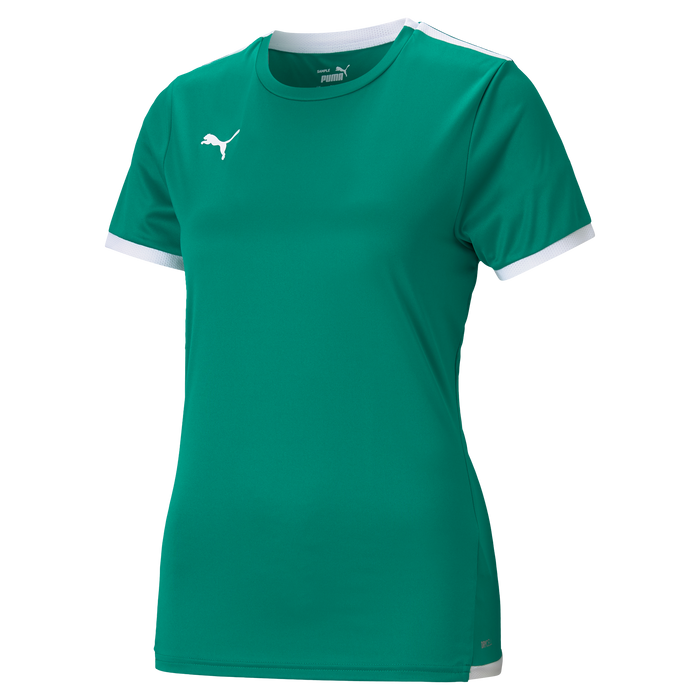 Puma Team Liga 25 Short Sleeve Shirt Womens in pepper green