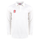 Gray Nicolls Pro Performance V2 Long Sleeve Cricket Shirt in ivory