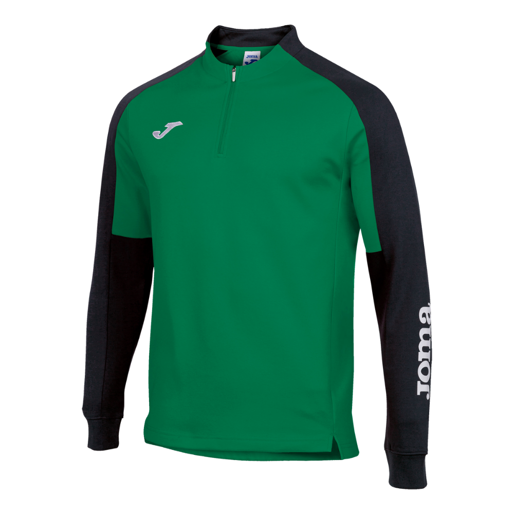 Joma Eco Championship 1/4 Zip Sweatshirt in green/black