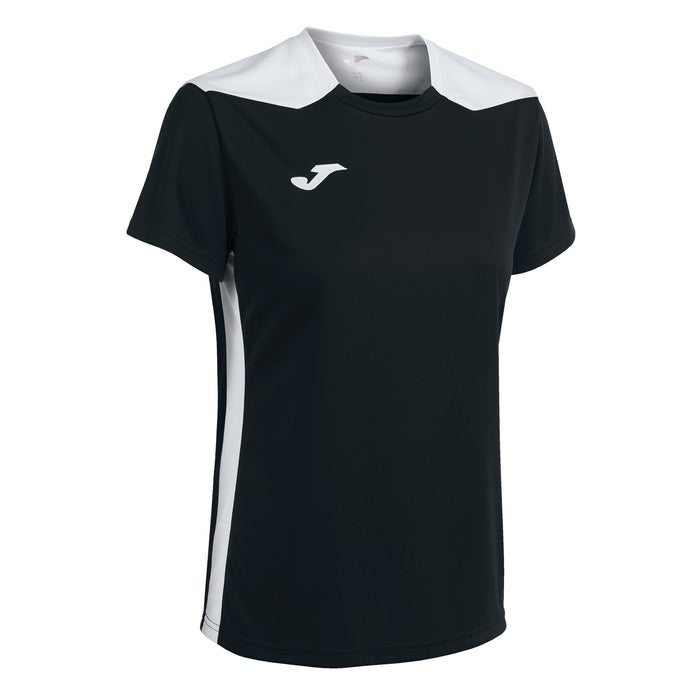 Joma Championship VI Short Sleeve Shirt Women's in Black/White