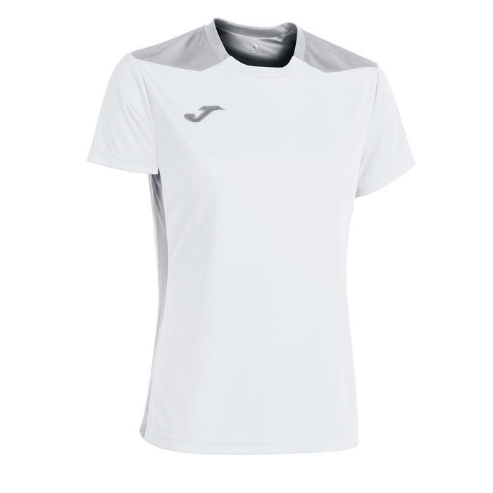 Joma Championship VI Short Sleeve Shirt Women's in White/Grey