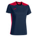 Joma Championship VI Short Sleeve Shirt Women's in Navy/Red