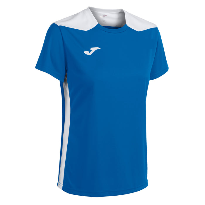 Joma Championship VI Short Sleeve Shirt Women's in Royal/White