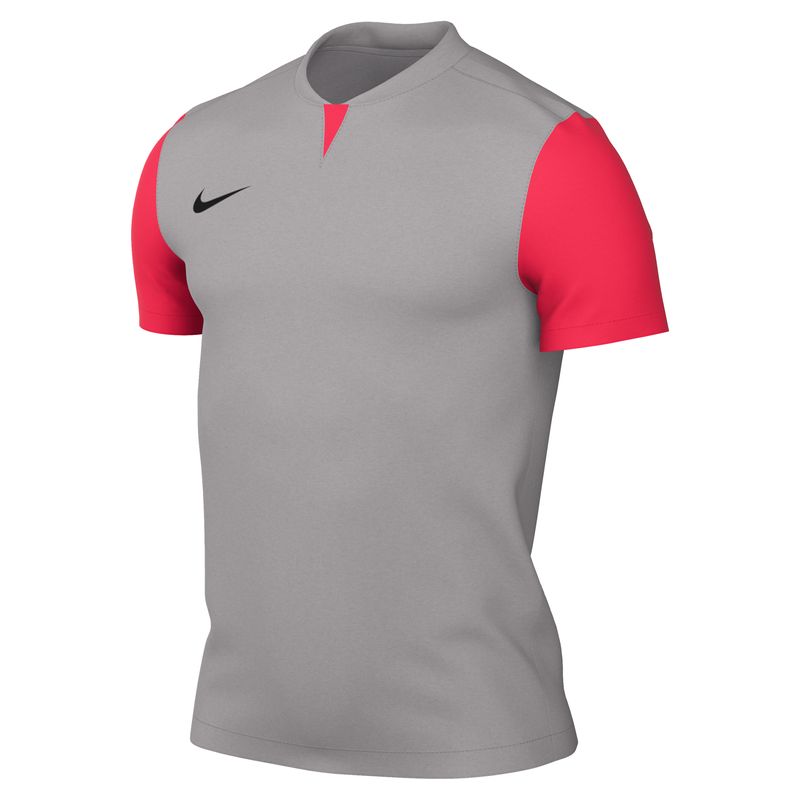 Nike Dri-FIT Trophy V Short Sleeve Shirt in pewter grey/vivid pink
