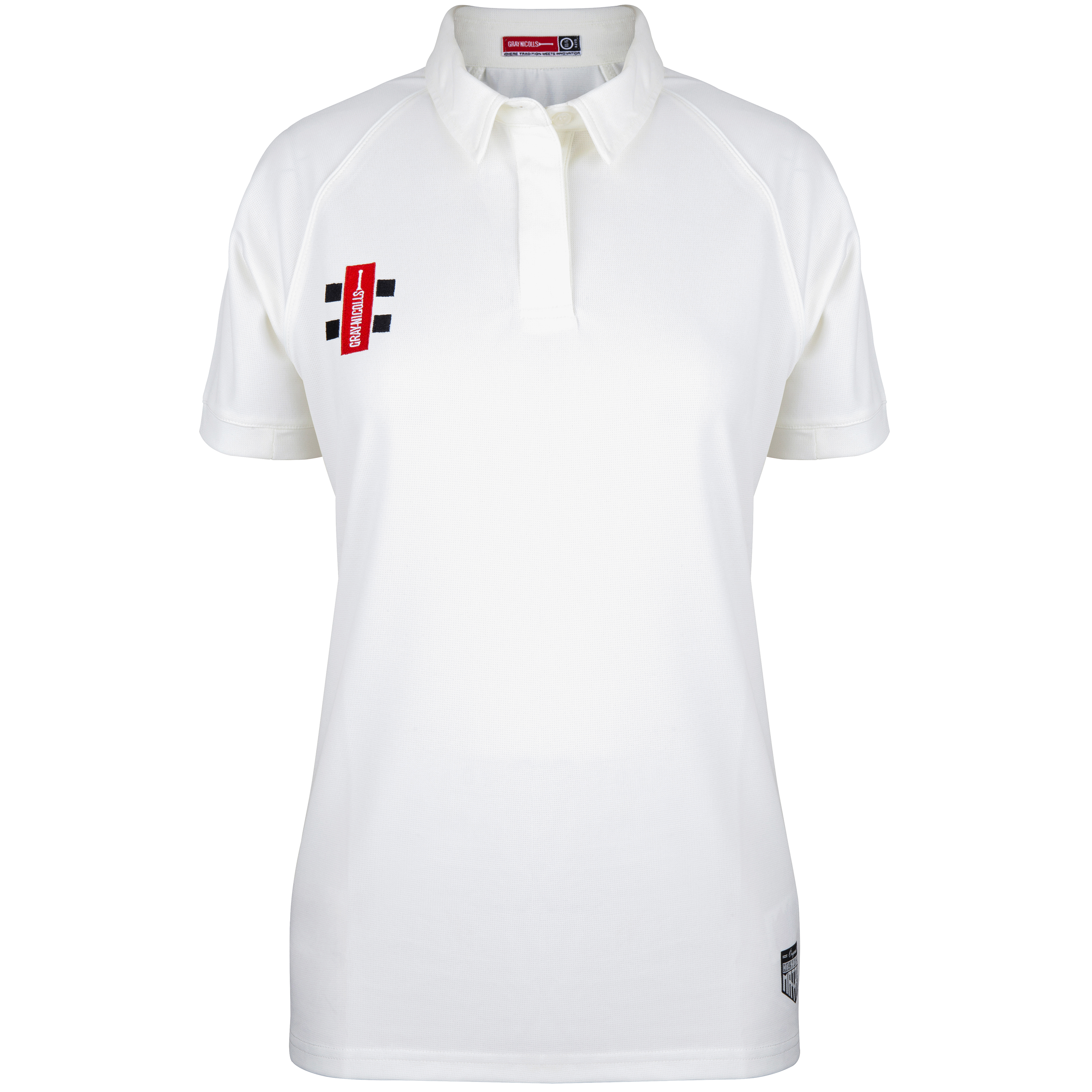 Gray Nicolls Matrix V2 Short Sleeve Cricket Shirt Women's in ivory