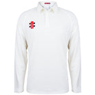 Gray Nicolls Matrix V2 Long Sleeve Cricket Shirt in white