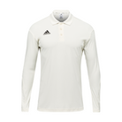 Adidas Elite Long Sleeve Cricket Shirt 2020 in chalk