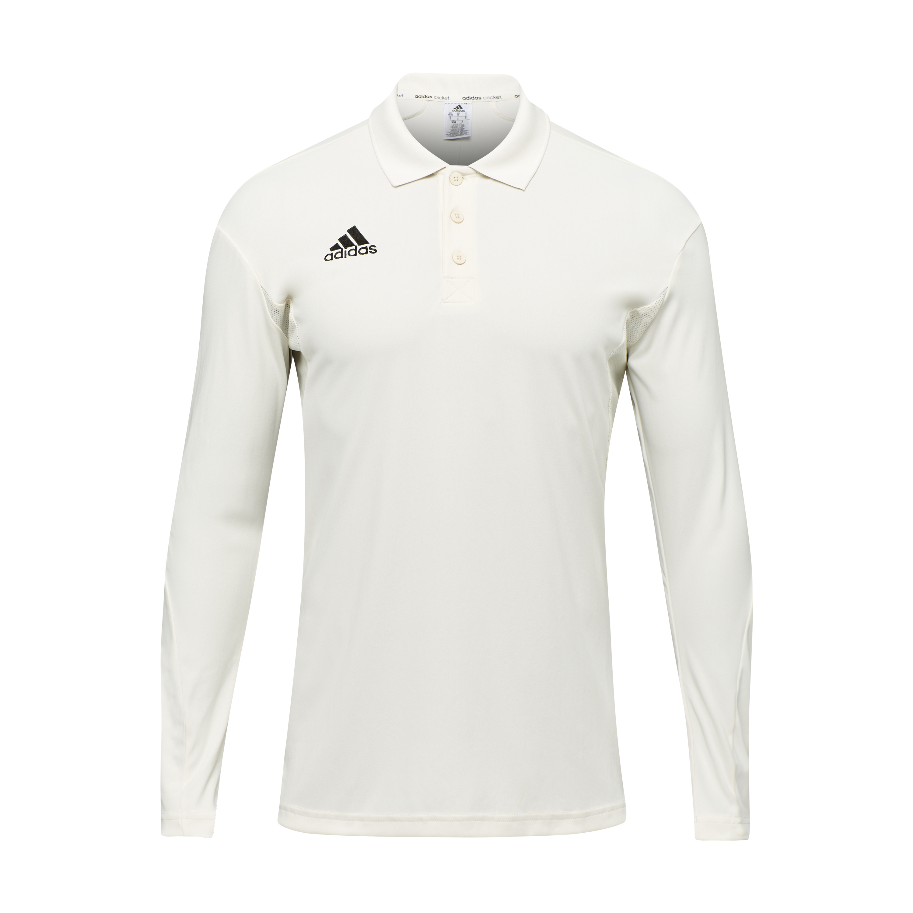 Adidas Elite Long Sleeve Cricket Shirt 2020 in chalk