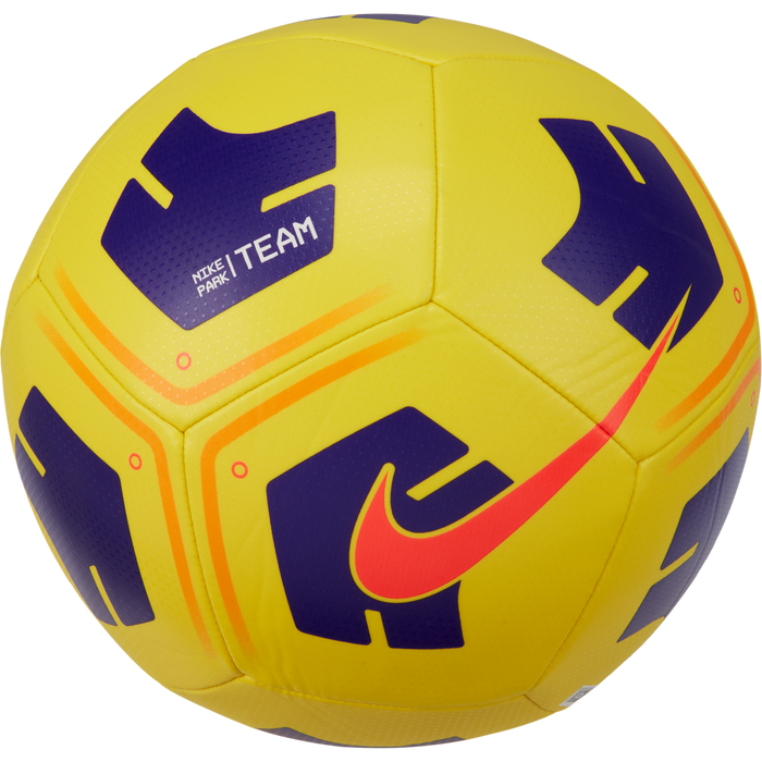 Nike Park Football in Yellow/Violet/Bright Crimson