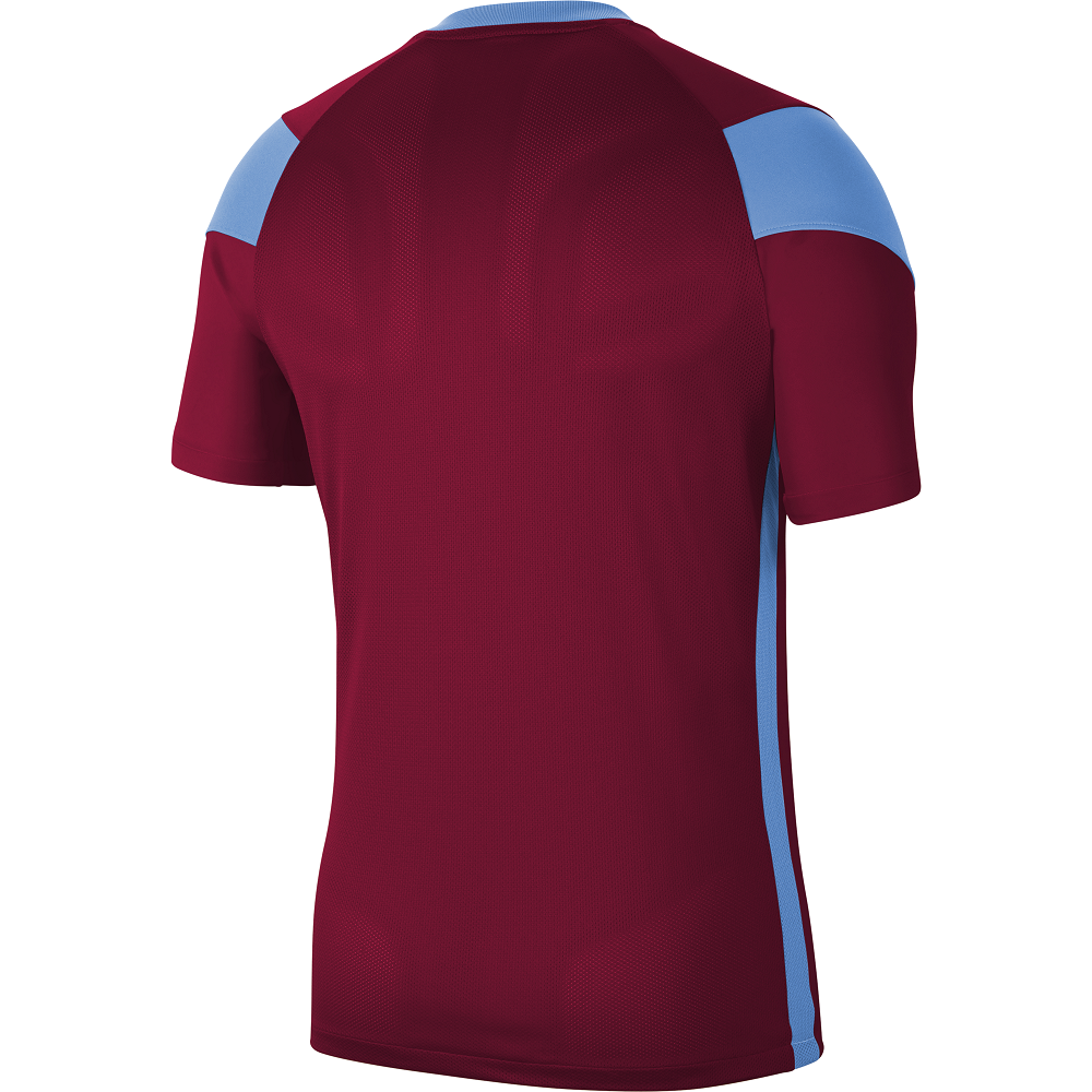 Back of Nike Park Derby III Shirt Short Sleeve in Team Red/University Blue