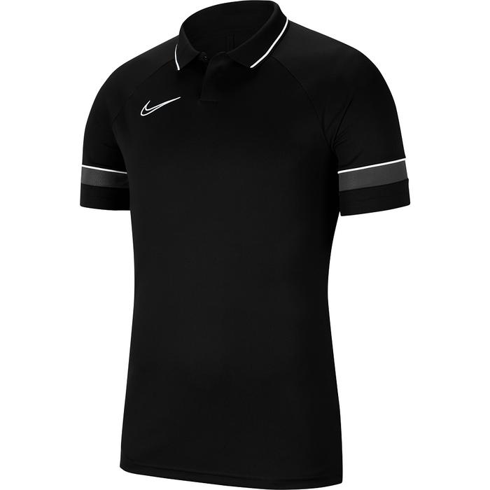 Nike Academy 21 Polo Short Sleeve Black/White/Anthracite/White