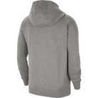 back of Nike Park 20 Full Zip Hoodie in dk grey heather