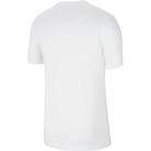 Back of Nike Dri FIT Team Club 20 Logo Tee in White/Black