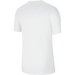 Back of Nike Dri FIT Team Club 20 Logo Tee in White/Black