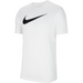 Nike Dri FIT Team Club 20 Logo Tee in White/Black
