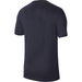 Back of Nike Dri FIT Team Club 20 Logo Tee in Obsidian/White