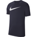 Nike Club 20 Logo Tee in Obsidian/White