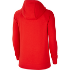 Back of Nike Park 20 Full Zip Hoodie Womens in University Red/Gym Red