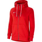 Nike Park 20 Full Zip Hoodie Womens in University Red/Gym Red