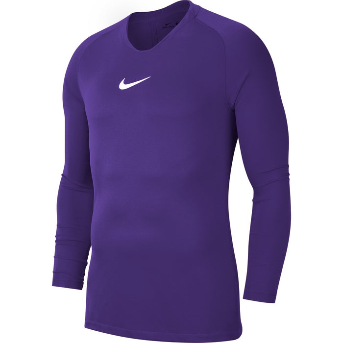 Nike Park First Layer Shirt Long Sleeve in Court Purple/White