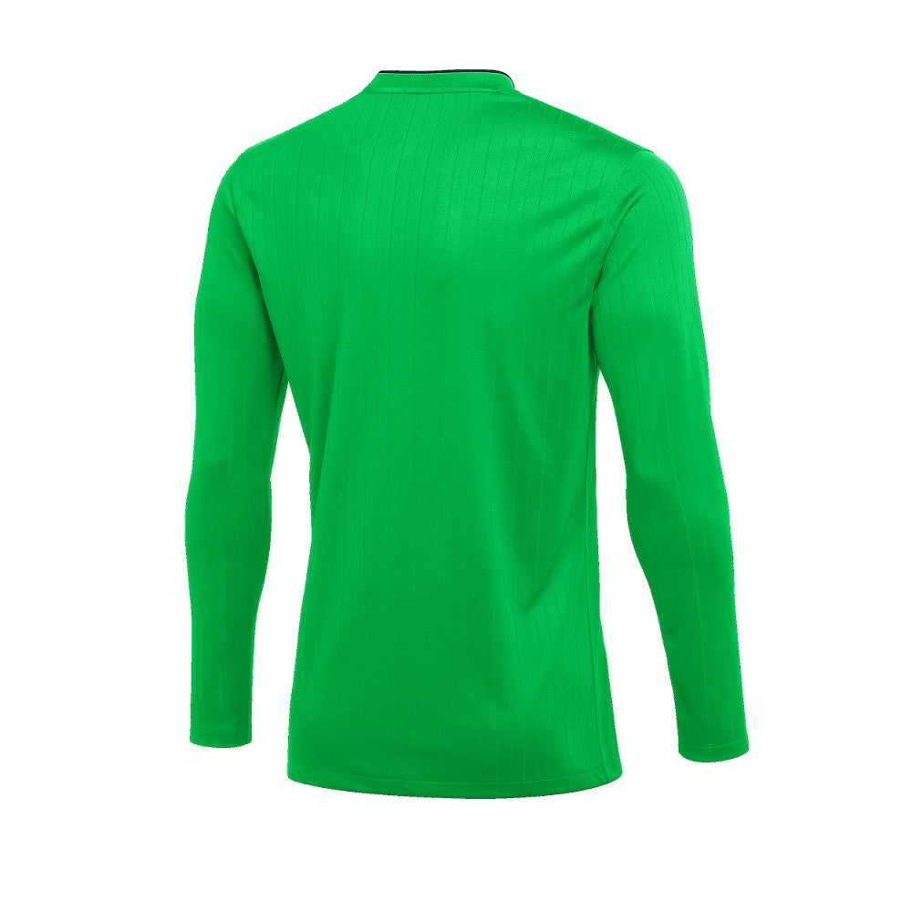 back of Nike Dri-Fit Referee II Jersey Long Sleeve in green spark