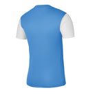 back of Nike Dri-Fit Tiempo Premiere II Jersey Short Sleeve in university blue/white