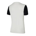 back of Nike Dri-Fit Tiempo Premiere II Jersey Short Sleeve Women's in white/black