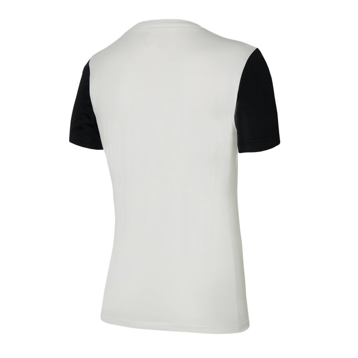 back of Nike Dri-Fit Tiempo Premiere II Jersey Short Sleeve Women's in white/black