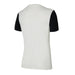 back of Nike Dri-Fit Tiempo Premiere II Jersey Short Sleeve Women's in white/black