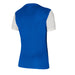 back of Nike Dri-Fit Tiempo Premiere II Jersey Short Sleeve Women's in royal blue/white