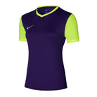 Nike Dri-Fit Tiempo Premiere II Jersey Short Sleeve Women's in court purple/volt